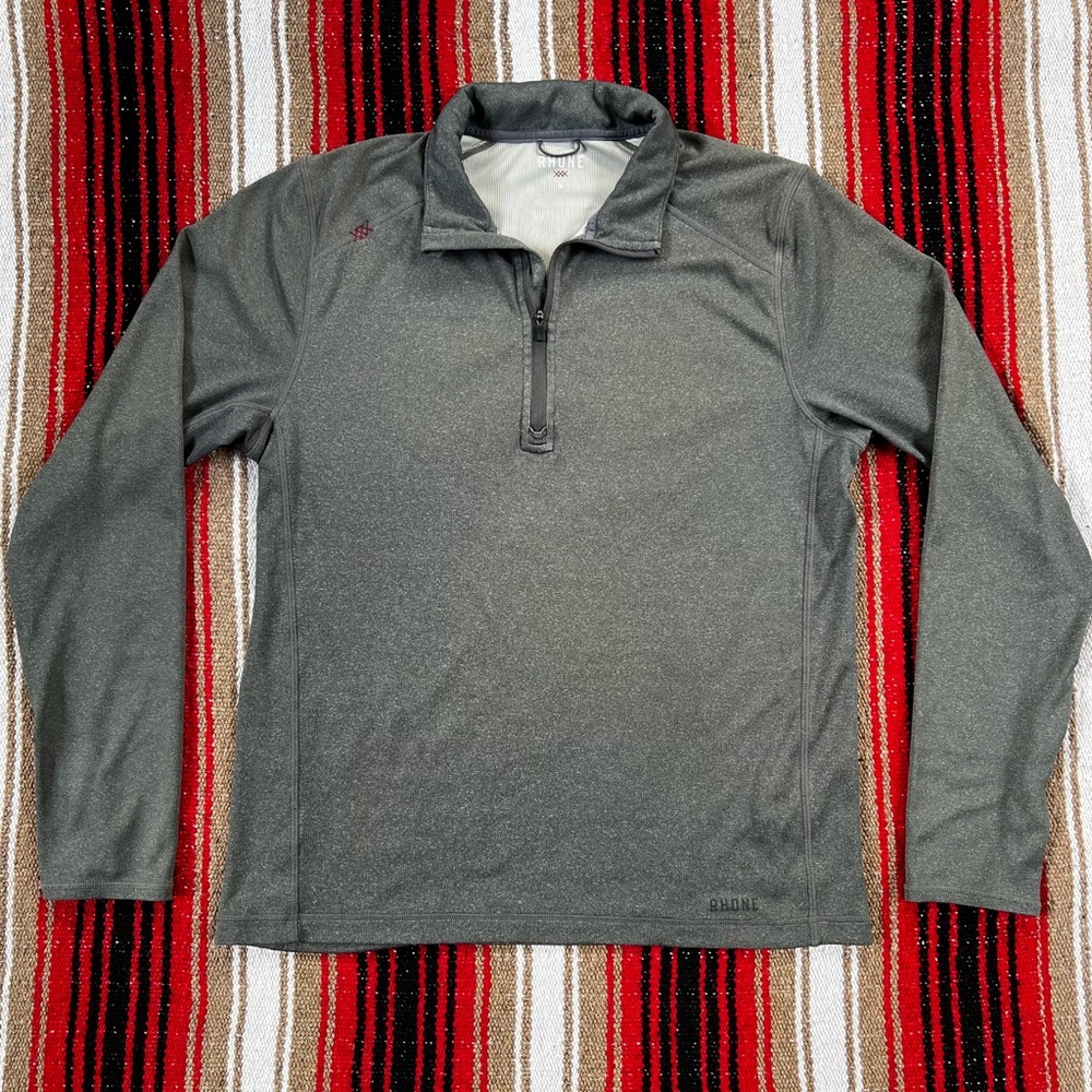 RHONE Sequoia 1/4 Zip Long Sleeve - Gray ❌❌❌